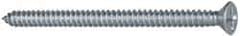 Value Collection - #8 Flat Head Phillips Sheet Metal Screw - Steel, 2-1/2" OAL, Grade 2 - Industrial Tool & Supply