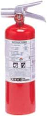 Kidde - 5 Lb, 5-B:C Rated, Halotron Fire Extinguisher - 4-1/4" Diam x 15-1/4" High, 100 psi, 15' Discharge in 9 sec, Steel Cylinder - Industrial Tool & Supply