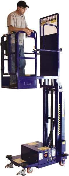 Ballymore - 450 Lb Capacity, 108" Lift Height, Battery Operated Power Stocker Lift - 108 Inch Lift Height, 54 Inch Length x 36 Inch Width Footprint, 450 Lbs. Load Limit - Industrial Tool & Supply