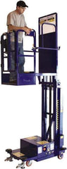 Ballymore - 450 Lb Capacity, 108" Lift Height, Battery Operated Power Stocker Lift - 108 Inch Lift Height, 54 Inch Length x 36 Inch Width Footprint, 450 Lbs. Load Limit - Industrial Tool & Supply