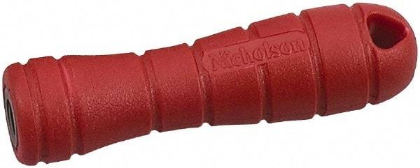 Nicholson - 3-3/4" Long File Handle - For Use with 4 & 6" Files - Industrial Tool & Supply