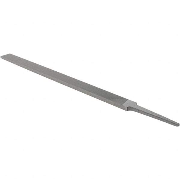 Nicholson - 10" Standard Precision Swiss Pattern Regular Pillar File - Double Cut, With Tang - Industrial Tool & Supply