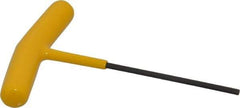 Bondhus - 7/64" Hex, T-Handle Cushion Grip, Hex Key - 4-13/32" OAL, Protanium High Torque Steel, Inch System of Measurement - Industrial Tool & Supply