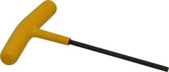Bondhus - 9/64" Hex, T-Handle Cushion Grip, Hex Key - 4-29/32" OAL, Protanium High Torque Steel, Inch System of Measurement - Industrial Tool & Supply