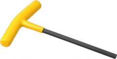 Bondhus - 1/4" Hex, T-Handle Cushion Grip, Hex Key - 6-13/32" OAL, Protanium High Torque Steel, Inch System of Measurement - Industrial Tool & Supply