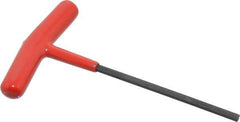 Bondhus - 4mm Hex, T-Handle Cushion Grip, Hex Key - 5-5/16" OAL, Protanium High Torque Steel, Metric System of Measurement - Industrial Tool & Supply