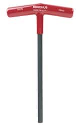 Bondhus - 10mm T-Handle Cushion Grip Hex Key - Industrial Tool & Supply