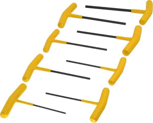 Bondhus - 8 Piece T-Handle Hex Key Set - Hex Range 3/32 to 1/4", Protanium High Torque Steel - Industrial Tool & Supply