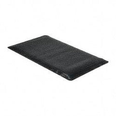 Wearwell - 5' Long x 3' Wide, Dry Environment, Anti-Fatigue Matting - Black, Vinyl with Nitrile Blend Base, Beveled on 4 Sides - Industrial Tool & Supply