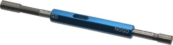 Made in USA - 10-32 Thread, High Speed Tool Steel, Class 2B, Plug Thread Insert Go/No Go Gage - Double Ended with Handle - Industrial Tool & Supply
