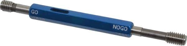Made in USA - 1/4-20 Thread, High Speed Tool Steel, Class 3B, Plug Thread Insert Go/No Go Gage - Double Ended with Handle, Handle Size 1 - Industrial Tool & Supply