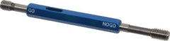 Made in USA - 1/4-20 Thread, High Speed Tool Steel, Class 3B, Plug Thread Insert Go/No Go Gage - Double Ended with Handle, Handle Size 1 - Industrial Tool & Supply