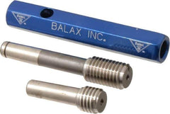 Made in USA - 3/8-16 Thread, High Speed Tool Steel, Class 3B, Plug Thread Insert Go/No Go Gage - Double Ended with Handle, Handle Size 2 - Industrial Tool & Supply