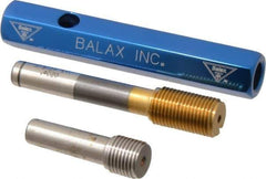 Made in USA - 3/8-24 Thread, High Speed Tool Steel, Class 2B, Plug Thread Insert Go/No Go Gage - Double Ended with Handle, Handle Size 2 - Industrial Tool & Supply