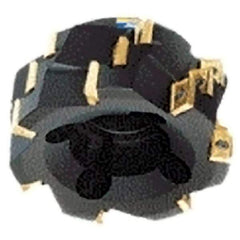 Iscar - 10 Inserts, 3" Cut Diam, 1-1/4" Arbor Diam, 1.55" Max Depth of Cut, Indexable Square-Shoulder Face Mill - 0/90° Lead Angle, 2.6" High, 3M AXKT 2006 Insert Compatibility, Series Mill2000 - Industrial Tool & Supply