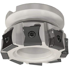 Iscar - 12 Inserts, 8" Cut Diam, 2-1/2" Arbor Diam, 0.551" Max Depth of Cut, Indexable Square-Shoulder Face Mill - 0/90° Lead Angle, 2-1/2" High, LN.. 1506 Insert Compatibility, Series TangMill - Industrial Tool & Supply
