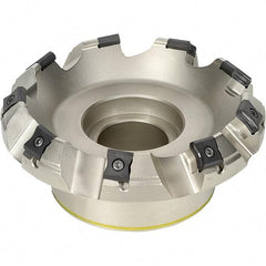 Iscar - 100mm Cut Diam, 25.4mm Arbor Hole, 7.5mm Max Depth of Cut, 45° Indexable Chamfer & Angle Face Mill - 7 Inserts, LN.. 1506.. Insert, Right Hand Cut, 7 Flutes, Series TangMill - Industrial Tool & Supply