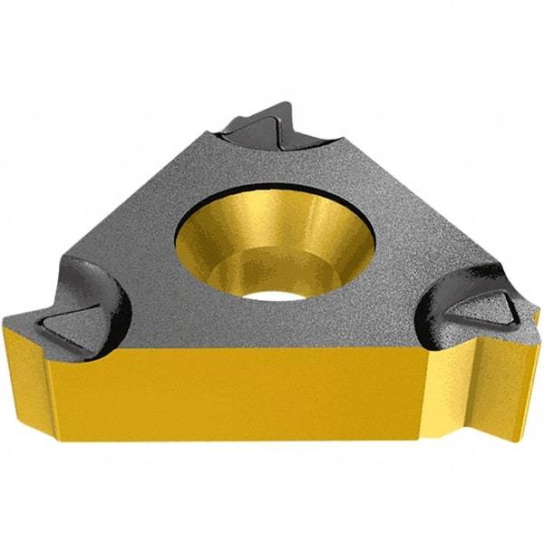 Iscar - 16ERM External Right Hand 14 UN Laydown Threading Insert - Grade IC1007, TiAlN Coated Carbide, 9.53mm Inscribed Circle - Industrial Tool & Supply