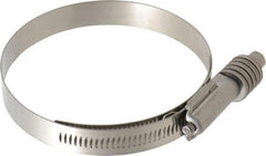 IDEAL TRIDON - Stainless Steel Auto-Adjustable Worm Drive Clamp - 5/8" Wide x 5/8" Thick, 3-1/4" Hose, 3-1/4 to 4-1/8" Diam - Industrial Tool & Supply