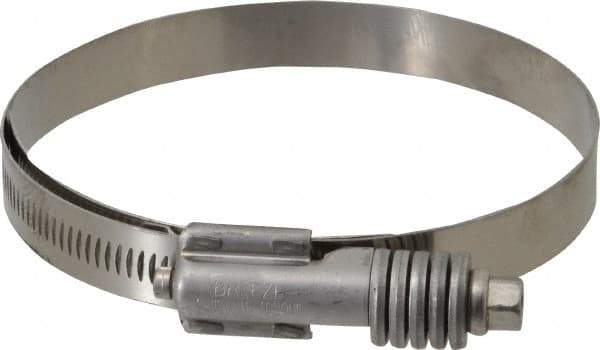 IDEAL TRIDON - Stainless Steel Auto-Adjustable Worm Drive Clamp - 5/8" Wide x 5/8" Thick, 3-3/4" Hose, 3-3/4 to 4-5/8" Diam - Industrial Tool & Supply