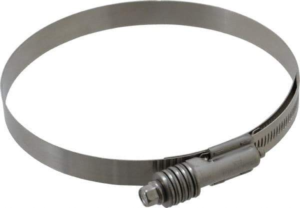 IDEAL TRIDON - Stainless Steel Auto-Adjustable Worm Drive Clamp - 5/8" Wide x 5/8" Thick, 5-1/4" Hose, 5-1/4 to 6-1/8" Diam - Industrial Tool & Supply