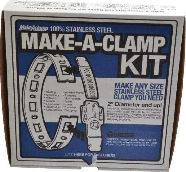 Made in USA - 2" Diam, Hose Clamp Kit - Industrial Tool & Supply