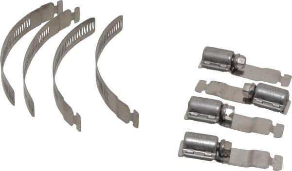 Made in USA - 2" Min Diam, Stainless Steel Worm Drive Clamp - 1/2" Wide, Material Grade 300 SERIES, Series Mak-A-Clamp - Industrial Tool & Supply