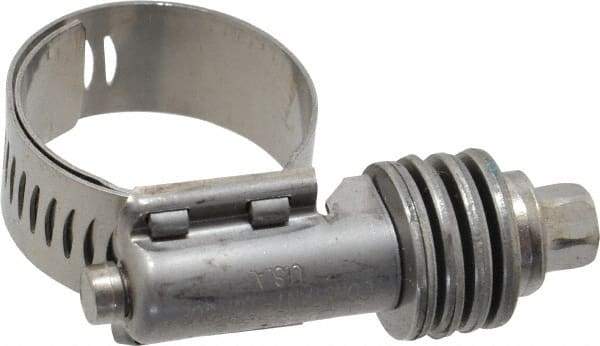 IDEAL TRIDON - Stainless Steel Auto-Adjustable Worm Drive Clamp - 1/2" Wide x 1/2" Thick, 9/16" Hose, 9/16 to 1-1/16" Diam - Industrial Tool & Supply