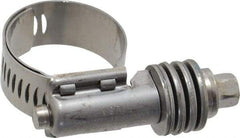 IDEAL TRIDON - Stainless Steel Auto-Adjustable Worm Drive Clamp - 1/2" Wide x 1/2" Thick, 9/16" Hose, 9/16 to 1-1/16" Diam - Industrial Tool & Supply