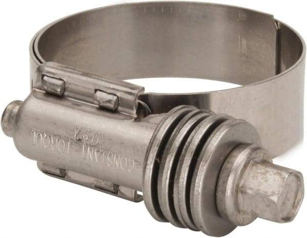 IDEAL TRIDON - Stainless Steel Auto-Adjustable Worm Drive Clamp - 1/2" Wide x 1/2" Thick, 13/16" Hose, 13/16 to 1-3/4" Diam - Industrial Tool & Supply