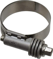 IDEAL TRIDON - Stainless Steel Auto-Adjustable Worm Drive Clamp - 1/2" Wide x 1/2" Thick, 1-1/16" Hose, 1-1/16 to 2" Diam - Industrial Tool & Supply