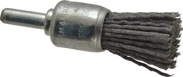 Dico - 3/4" Brush Diam, End Brush - Coarse Grade, 1/4" Diam Shank - Industrial Tool & Supply