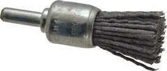 Dico - 3/4" Brush Diam, End Brush - Coarse Grade, 1/4" Diam Shank - Industrial Tool & Supply