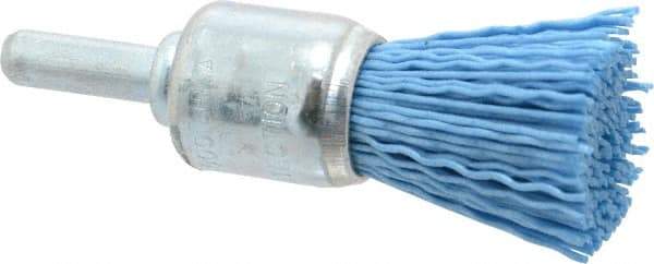 Dico - 3/4" Brush Diam, End Brush - Fine Grade, 1/4" Diam Shank - Industrial Tool & Supply