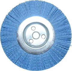 Dico - 6" OD, 5/8" Arbor Hole, Crimped Nylon Wheel Brush - 3/8" Face Width - Industrial Tool & Supply