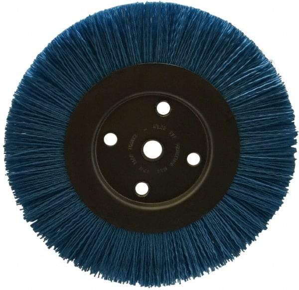 Dico - 8" OD, 5/8" Arbor Hole, Crimped Nylon Wheel Brush - 3/8" Face Width - Industrial Tool & Supply