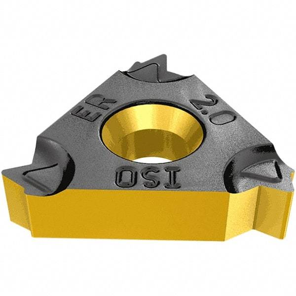 Iscar - 16IR Internal Right Hand ISO Laydown Threading Insert - Grade IC08, Uncoated Carbide, 9.52mm Inscribed Circle - Industrial Tool & Supply