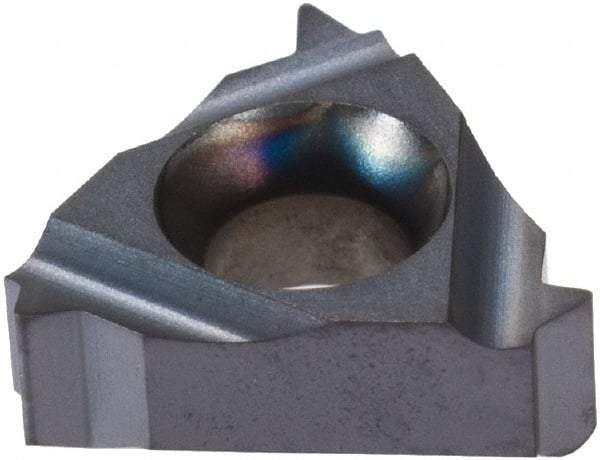 Iscar - 11IR Internal Right Hand 19 BSPT Laydown Threading Insert - Grade IC908, TiAlN Coated Carbide, 6.35mm Inscribed Circle - Industrial Tool & Supply