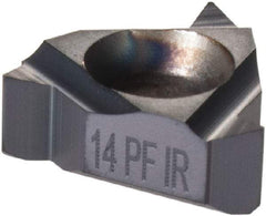 Iscar - 11IR Internal Right Hand 14 NPTF Laydown Threading Insert - Grade IC908, TiN/TiAlN Coated Carbide, 6.35mm Inscribed Circle - Industrial Tool & Supply