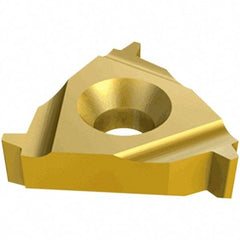 Iscar - 27IL Internal Left Hand 4.5-4 Partial Profile 60° Laydown Threading Insert - Grade IC50M, Uncoated Coated Carbide, 15.88mm Inscribed Circle - Industrial Tool & Supply