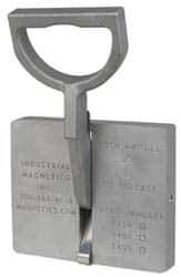 Mag-Mate - 600 Lb Load Capacity, Magnetic Lifter - 1-3/8" High x 7-1/4" Wide, Multi-Pole, For Use with Flats - Industrial Tool & Supply