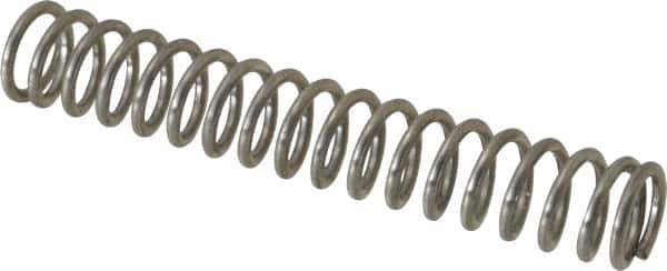 Made in USA - 0.218" OD, 0.028" Wire, 1-3/8" Free Length, Compression Spring - 8.05 Lb Spring Rating - Industrial Tool & Supply