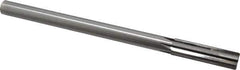 Made in USA - 0.627" Carbide-Tipped 6 Flute Chucking Reamer - Straight Flute, 9/16" Straight Shank, 2-1/4" Flute Length, 9" OAL - Industrial Tool & Supply