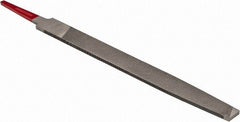 Simonds File - 6" Long, Smooth Cut, Flat American-Pattern File - Double Cut, Tang - Industrial Tool & Supply