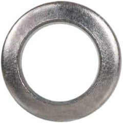 Made in USA - #2 Screw, Grade 300 Stainless Steel Standard Flat Washer - 0.089" ID x 0.149" OD, 0.016" Thick, Passivated Finish, Meets Military Specifications - Industrial Tool & Supply