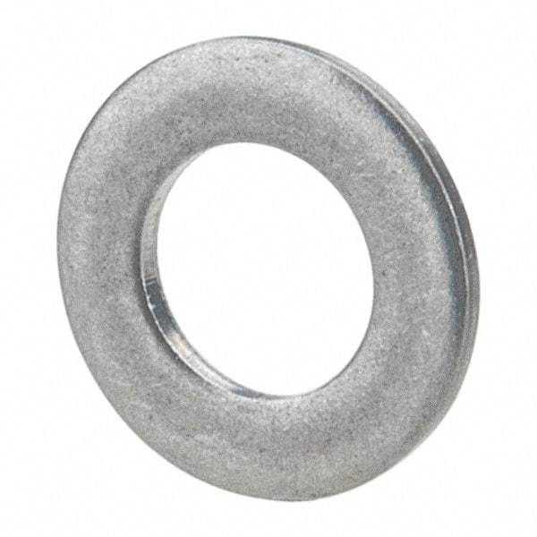 Made in USA - #3L Screw, Grade 300 Stainless Steel Standard Flat Washer - 0.102" ID x 0.18" OD, 0.016" Thick, Passivated Finish, Meets Military Specifications - Industrial Tool & Supply