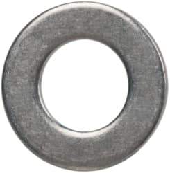 Made in USA - #3 Screw, Grade 300 Stainless Steel Standard Flat Washer - 0.102" ID x 0.18" OD, 0.032" Thick, Passivated Finish, Meets Military Specifications - Industrial Tool & Supply