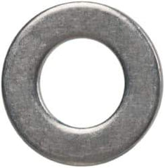 Made in USA - #3 Screw, Grade 300 Stainless Steel Standard Flat Washer - 0.102" ID x 0.18" OD, 0.032" Thick, Passivated Finish, Meets Military Specifications - Industrial Tool & Supply