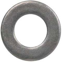 Made in USA - #6L Screw, Grade 300 Stainless Steel Standard Flat Washer - 0.143" ID x 0.267" OD, 0.032" Thick, Passivated Finish, Meets Military Specifications - Industrial Tool & Supply