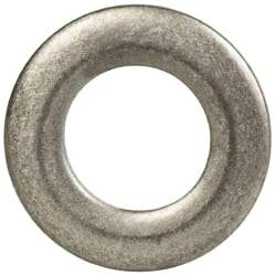 Made in USA - #10 Screw, Grade 300 Stainless Steel Standard Flat Washer - 0.195" ID x 0.354" OD, 0.063" Thick, Passivated Finish, Meets Military Specifications - Industrial Tool & Supply